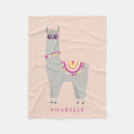 Geen Prob - Llama - Gepersonaliseerde kinderen Fleece Deken
