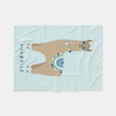 Geen Prob - Llama - Gepersonaliseerde kinderen Fleece Deken (Voorkant (Horizontaal))