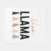 Geen Prob Llama | Goudtapels Fleece Deken (Voorkant (Horizontaal))