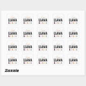 Geen Prob Llama | Goudtassels Vierkante Sticker (Vel)