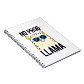 Geen-Prob-Llama Grappige Koele Llama Woordspeling Notitieboek (Rechterzijde)