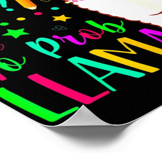 Geen Prob Llama Grappige Leraar Examen Testen Test Poster (Hoek)