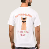 Geen Prob-Llama - Grappige Llama Afstuderen Test D T-shirt (Achterkant)