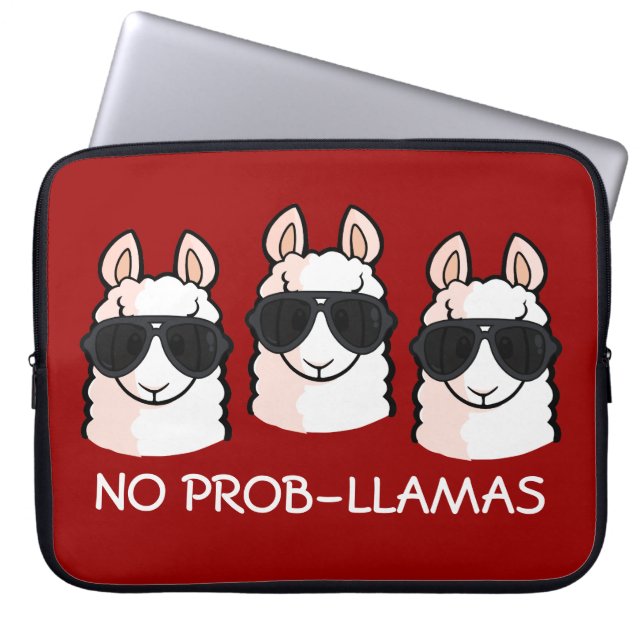 Geen Prob-Llama Laptop Sleeve (Voorkant)