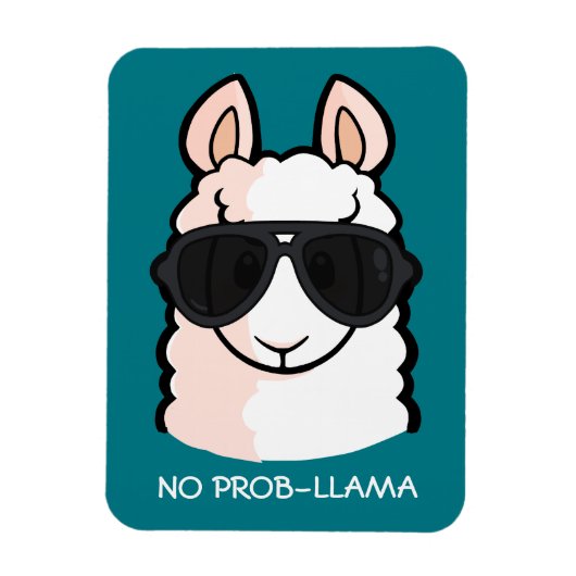 Geen Prob-Llama Magneet (Verticaal)