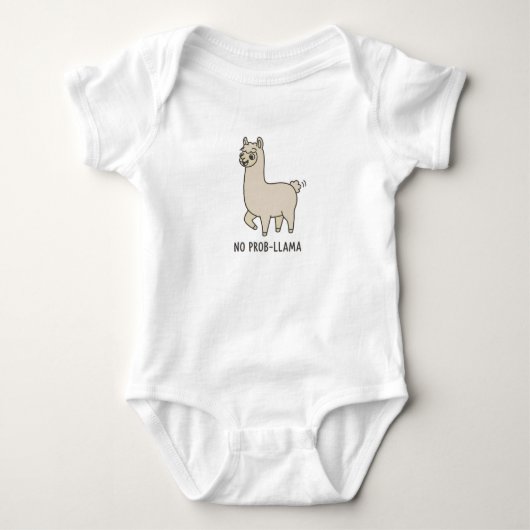 "Geen Prob-Llama" Mooie Doodle - Chille Vibes! Romper (Voorkant)