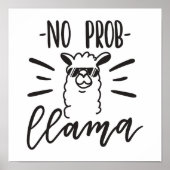 Geen Prob Llama-ontwerp Poster (Voorkant)