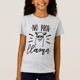 Geen Prob Llama-ontwerp T-shirt
