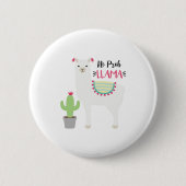 Geen Prob Llama Ronde Button 5,7 Cm (Voorkant)