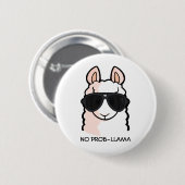 Geen Prob-Llama Ronde Button 5,7 Cm (Voorkant /achterkant)