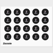 Geen Prob Llama Ronde Sticker (Vel)