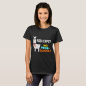 Geen Prob-Llama RSD CRPS Warrior Survivor Awarenes T-shirt (Voorkant volledig)
