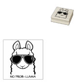 Geen Prob-Llama Rubberstempel (Gestempeld)