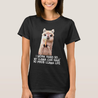 Geen Prob LLAma Schattige Alpaca Lama Geen Drama C T-shirt