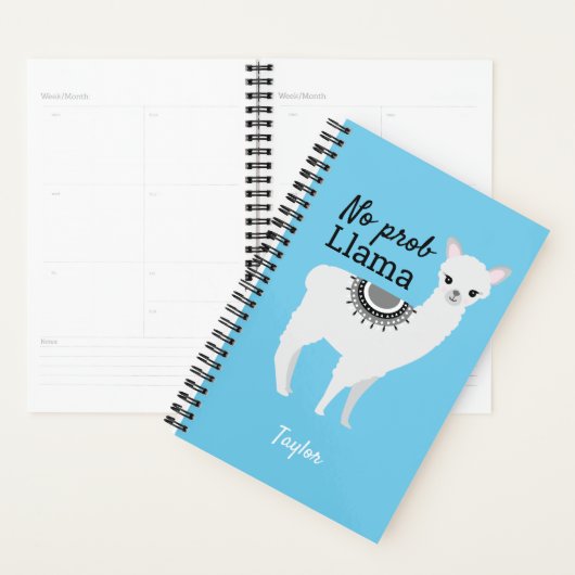 Geen Prob Llama schattige lama illustratie geperso Planner (Display)
