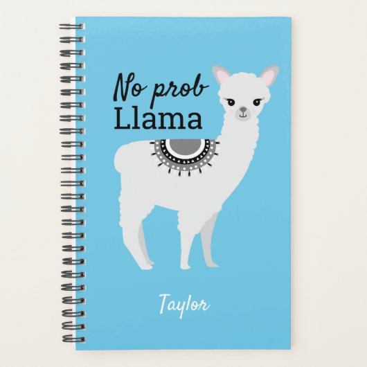 Geen Prob Llama schattige lama illustratie geperso Planner (Voorkant)