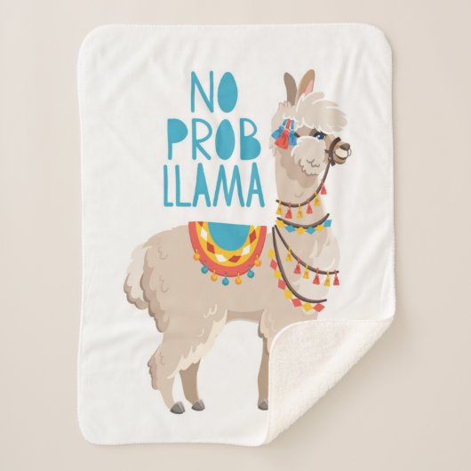 Geen Prob Llama Sherpa Deken (Voorkant)