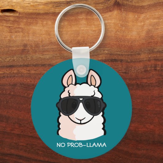 Geen Prob-Llama Sleutelhanger (Voorkant)