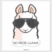 Geen Prob-Llama Sticker (Vel)