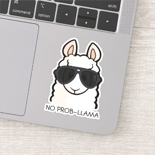 Geen Prob-Llama Sticker
