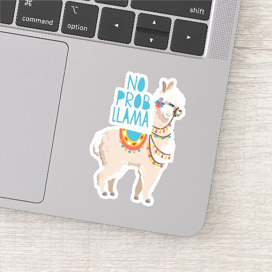 Geen Prob Llama Sticker (Detail)