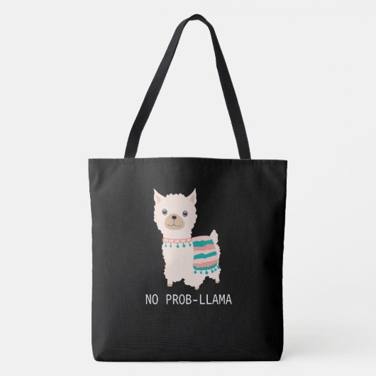 Geen Prob-Llama Tote Bag (Voorkant)