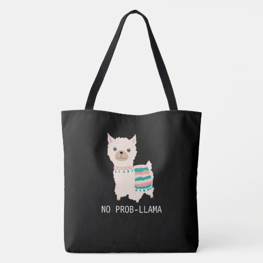 Geen Prob-Llama Tote Bag (Achterkant)