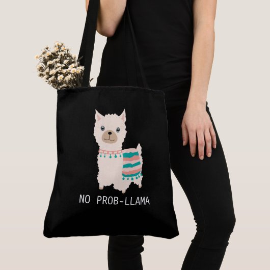Geen Prob-Llama Tote Bag (Dichtbij)
