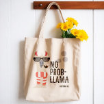 Geen Prob-Llama Tote Bag<br><div class="desc">Geen Prob-Llama Canvas tas - Niemand wil drama! Show je ware kleuren en ben een supercoole kat die met de bries beweegt. Show je koude houding en je eigenaardige kant met deze schimmelige canvas tas. Deze stevige Llama-tas wordt je favoriete. Ook het ideale cadeau voor die vriend, arbeidgenote of familielid...</div>