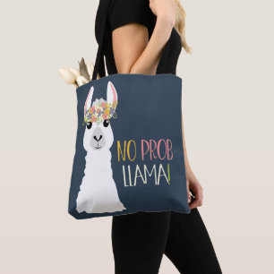 Geen Prob Llama Tote Bag