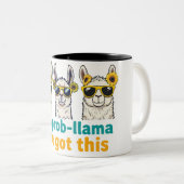 Geen Prob-Llama Tweekleurige Koffiemok (Voorkant rechts)
