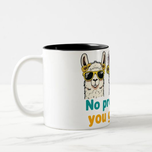 Geen Prob-Llama Tweekleurige Koffiemok (Links)