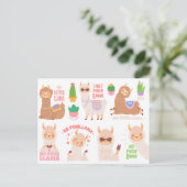 Geen Problama Llamas Briefkaart (Staand voorkant)