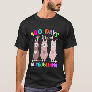 Geen probleem 100 dagen leraren op school t-shirt
