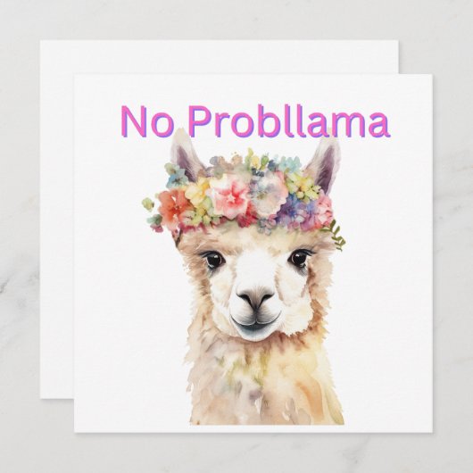 GEEN PROBLEEM ALS JE JEZUS KAART HEBT (Voorkant / Achterkant)