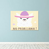 Geen probleem canvas afdruk (Insitu (Houten vloer))