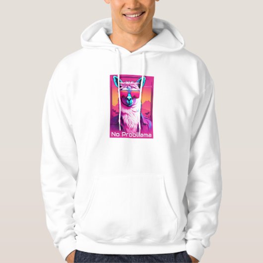 Geen probleem | Funky Synthwave Hoodie (Voorkant)