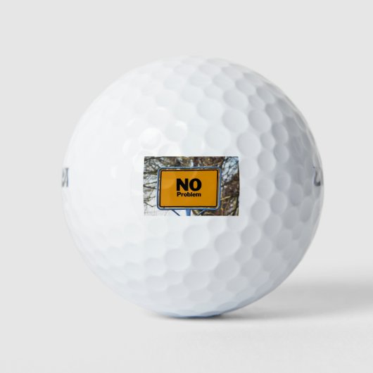 Geen probleem! golfballen (Voorkant)
