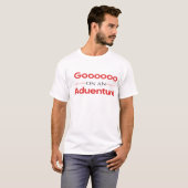 Geen Probleem Grappige Rode Typografie T-Shirt (Voorkant volledig)