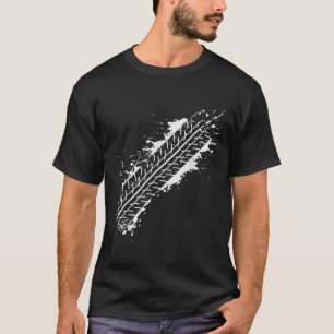 Geen probleem ik ben prima alleen bandensporen op t-shirt
