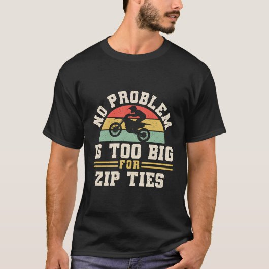 Geen probleem is te groot voor zip-Stropdassen T-shirt (Voorkant)