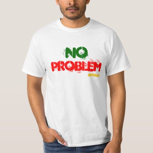 Geen probleem Jamaica White Value T-shirt (Voorkant)