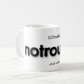 Geen probleem, koffie mok (Voorkant links)