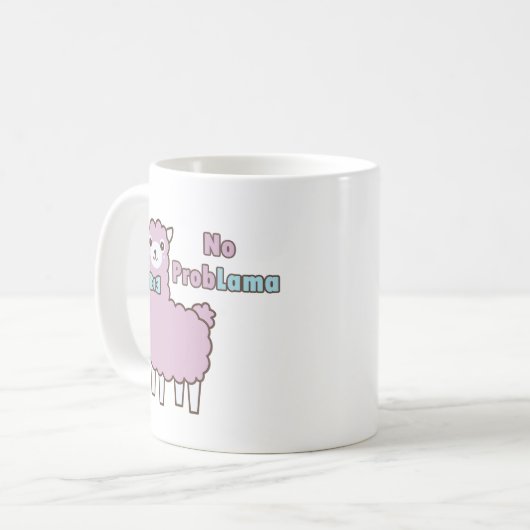 Geen probleem! koffiemok (Voorkant links)