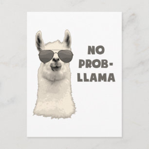 Geen probleem Llama Briefkaart