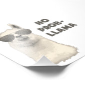 Geen probleem Llama Foto Afdruk (Hoek)