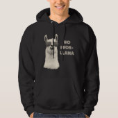Geen probleem Llama Hoodie (Voorkant)