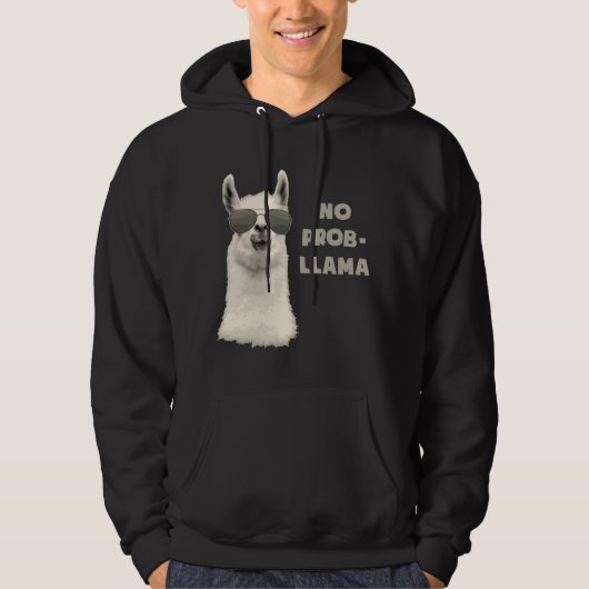 Geen probleem Llama Hoodie (Voorkant)
