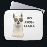 Geen probleem Llama Laptop Sleeve<br><div class="desc">Cool llama is cool.  Ga ermee om.</div>