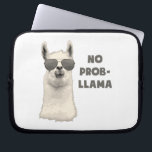 Geen probleem Llama Laptop Sleeve<br><div class="desc">Cool llama is cool.  Ga ermee om.</div>